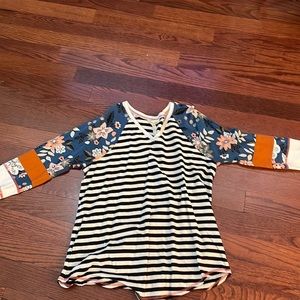 Matilda Jane three quarter sleeve size large